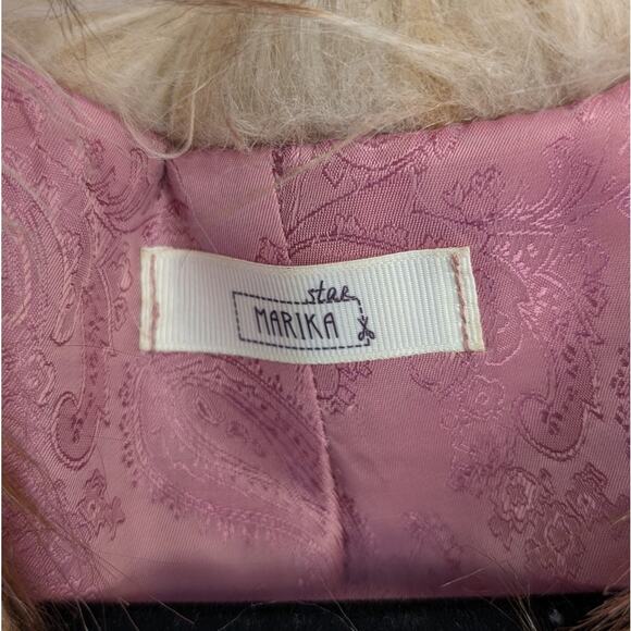 Marika Star Fur Open Front Sleeveless Short Vest - Picture 3 of 7